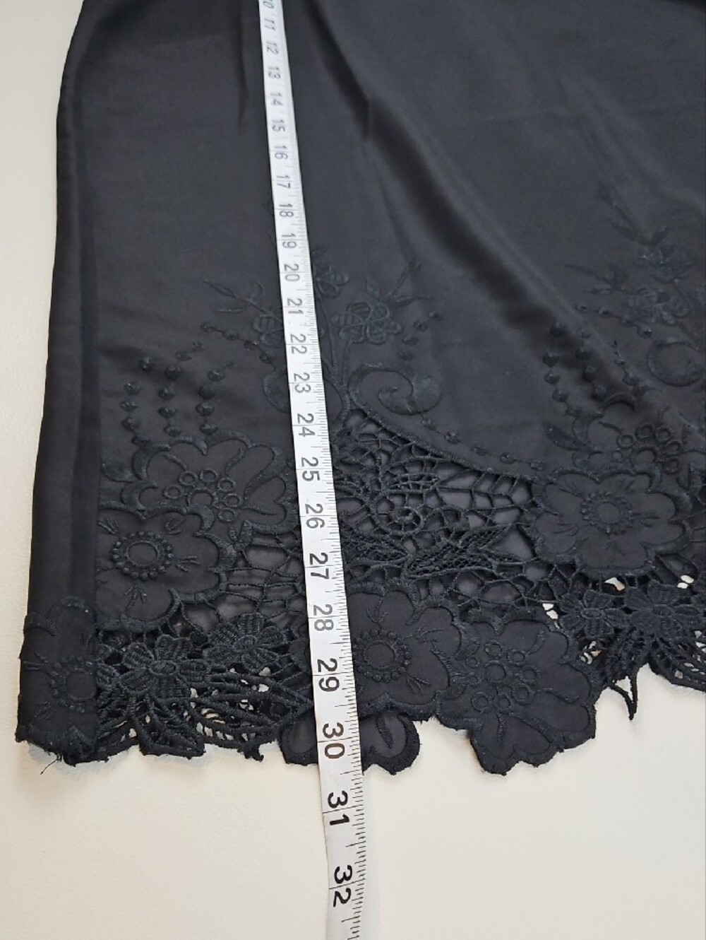 Coldwater Creek Black Sleeveless A-Line Tunic with Lace Hem Size XL - Picture 10 of 10